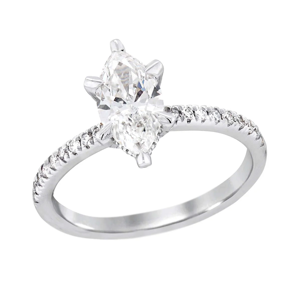 MARQUISE 1-CARAT LAB GROWN DIAMOND ENGAGEMENT RING