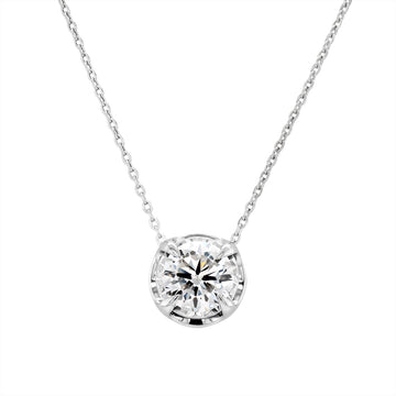 1-CARAT LAB GROWN DIAMOND SOLITAIRE PENDANT IN STERLING SILVER