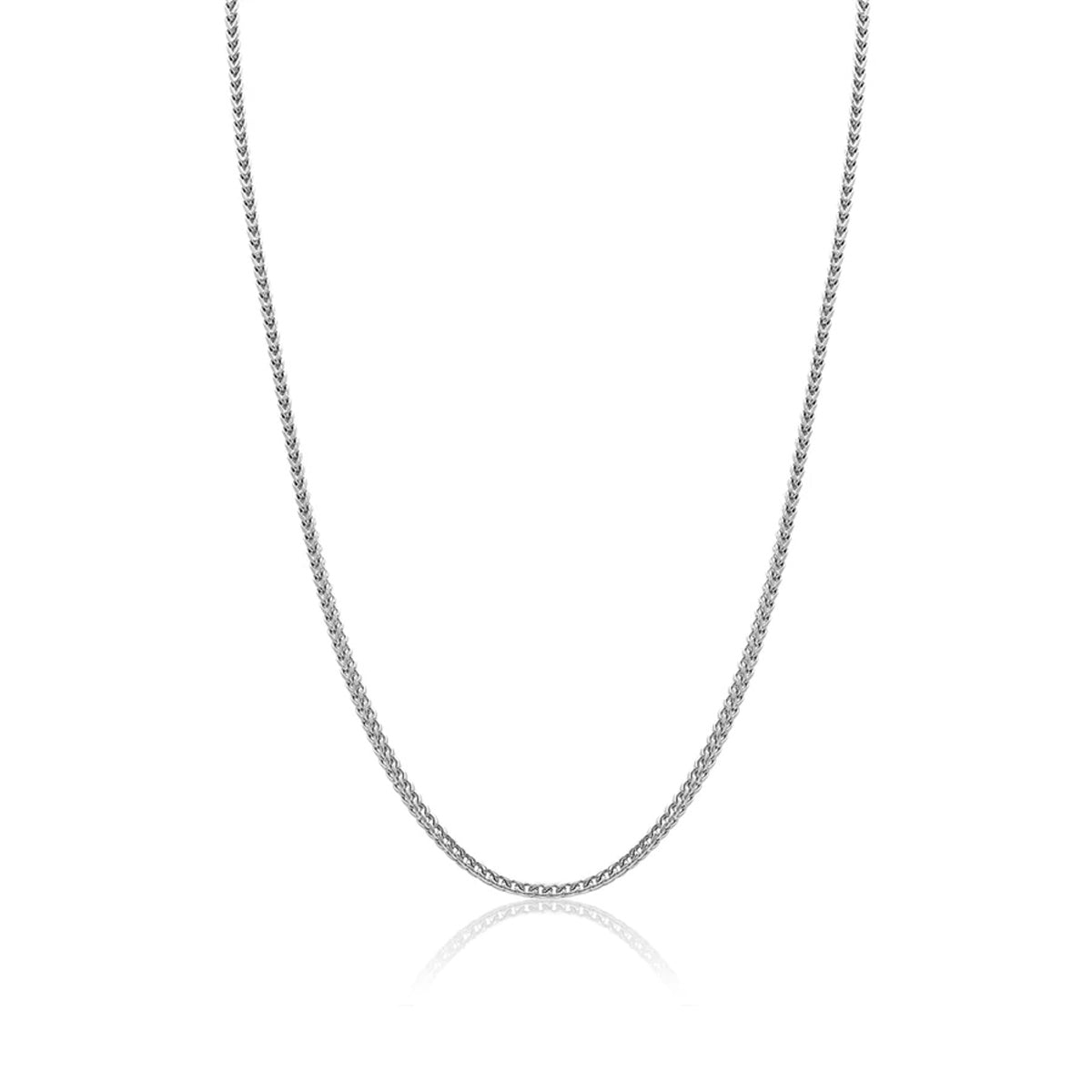 MEN&#39;S STAINLESS STEEL FRANCO CHAIN NECKLACE, 3.5MM WIDE