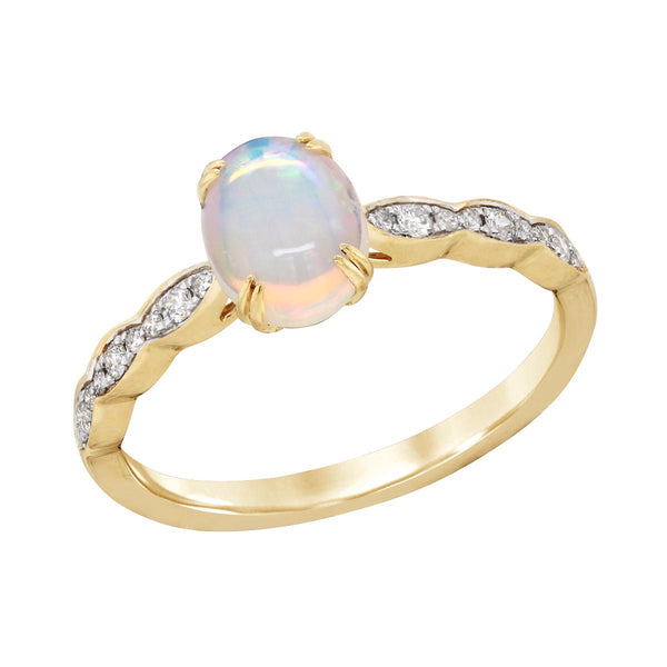 パンドラゴールデンスターチャーム 14k＆925 Diamond Pave Butterfly 18k Rose Gold Cocktail Ring - 0.46cts