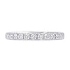 CLASSIC WHITE GOLD WEDDING BAND WITH ROUND DIAMONDS, 1.00 CT TW