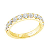 CLASSIC YELLOW GOLD WEDDING BAND WITH 11 DIAMONDS, 1.00 CT TW