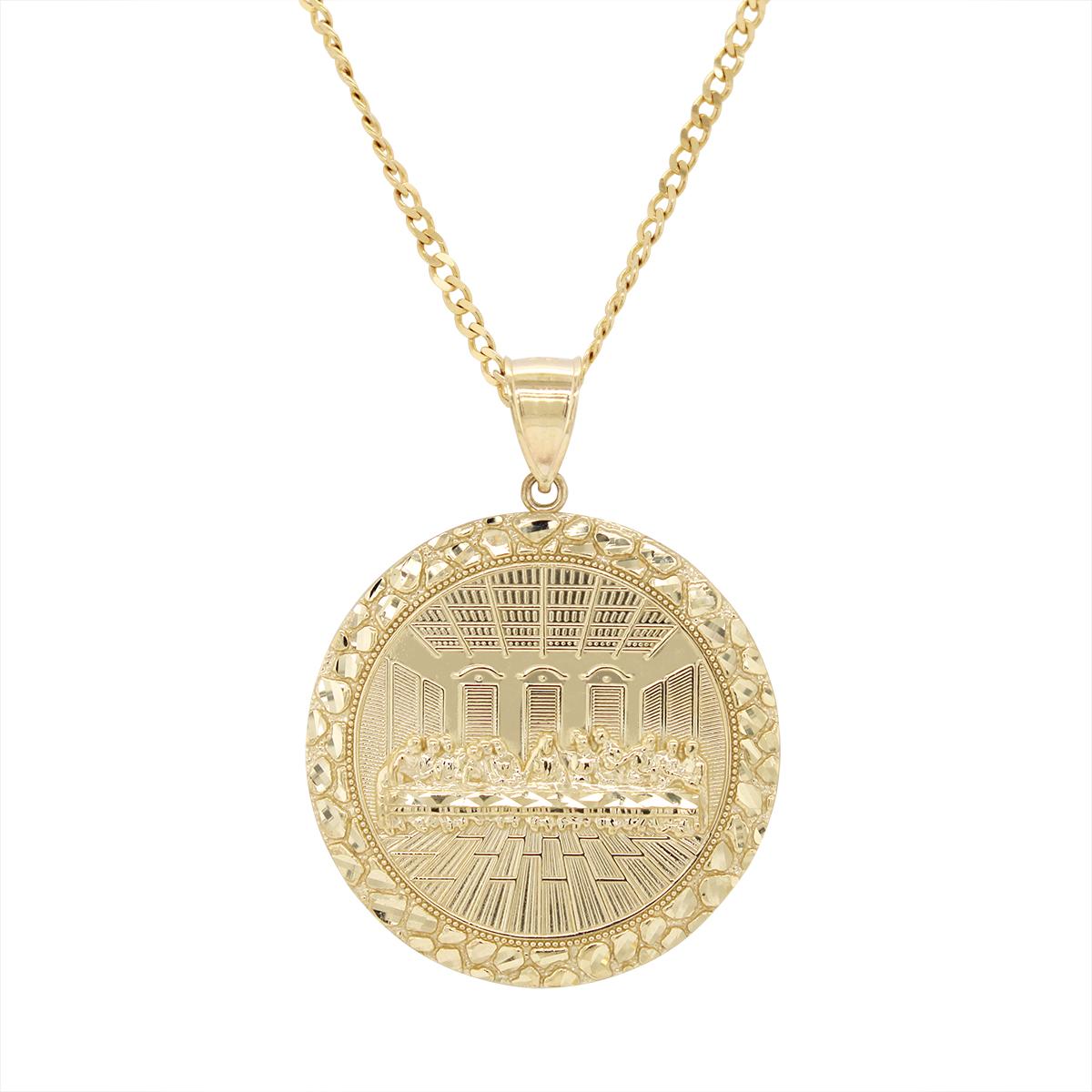 YELLOW GOLD LAST SUPPER PENDANT