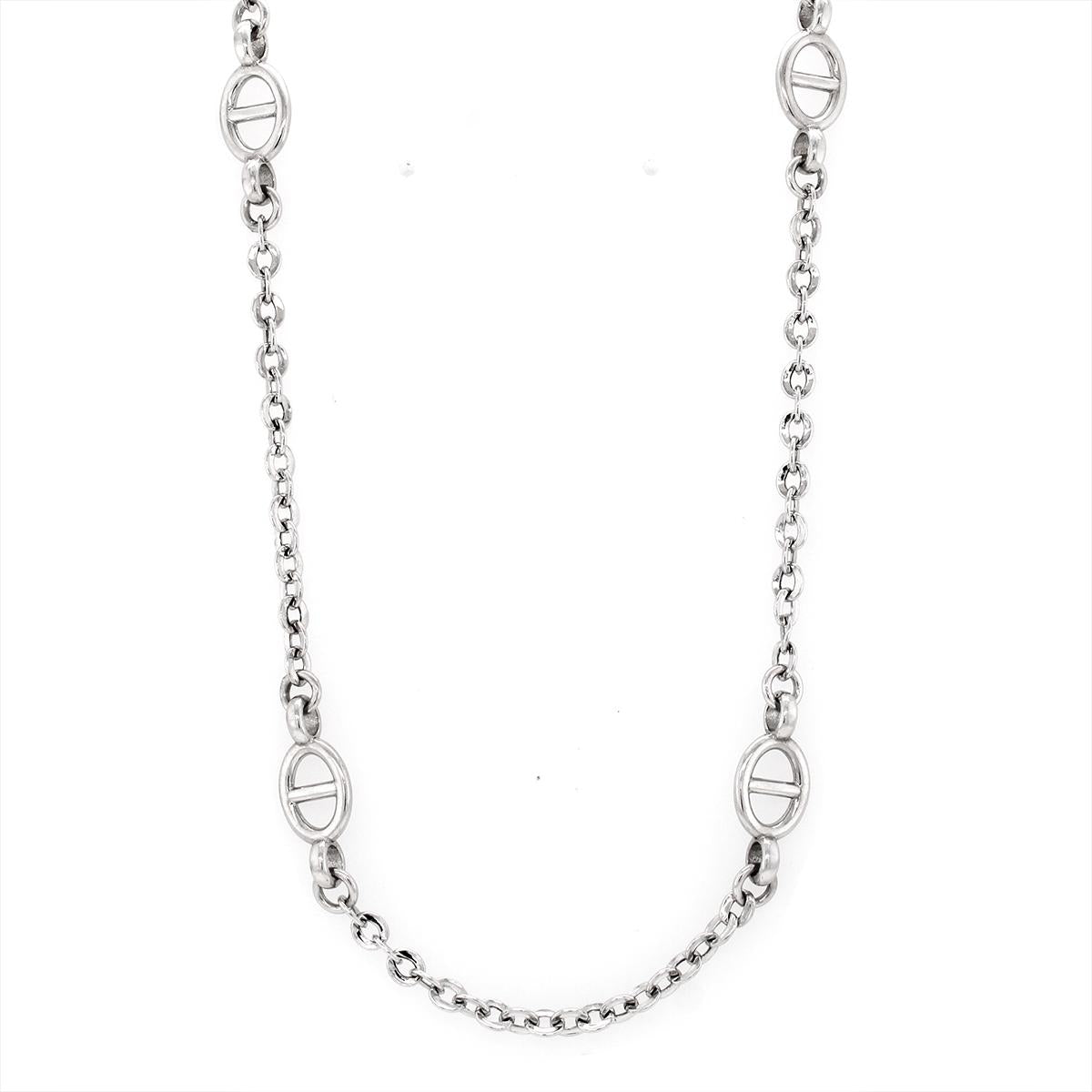 STERLING SILVER MARINER STATION NECKLACE