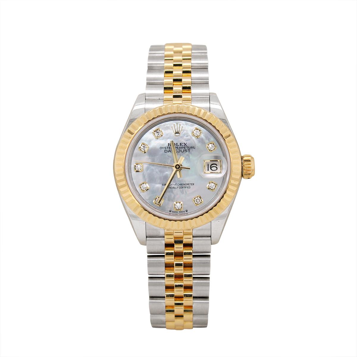 LADIES STEEL AND 18K YELLOW GOLD 2018 ROLEX DATEJUST, 28MM