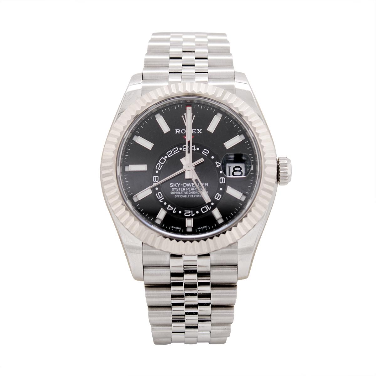 GENTS STAINLESS STEEL 2022 ROLEX SKYDWELLER, 42MM