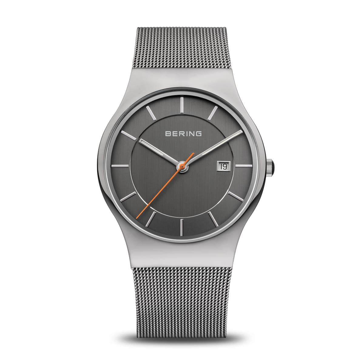 MEN&#39;S STAINLESS STEEL BERING WATCH WITH DATE