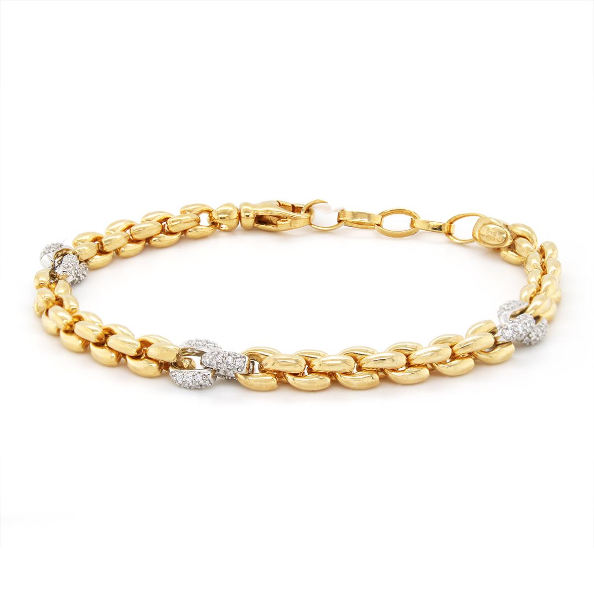 TWO-TONE VERMEIL FANCY BRACELET
