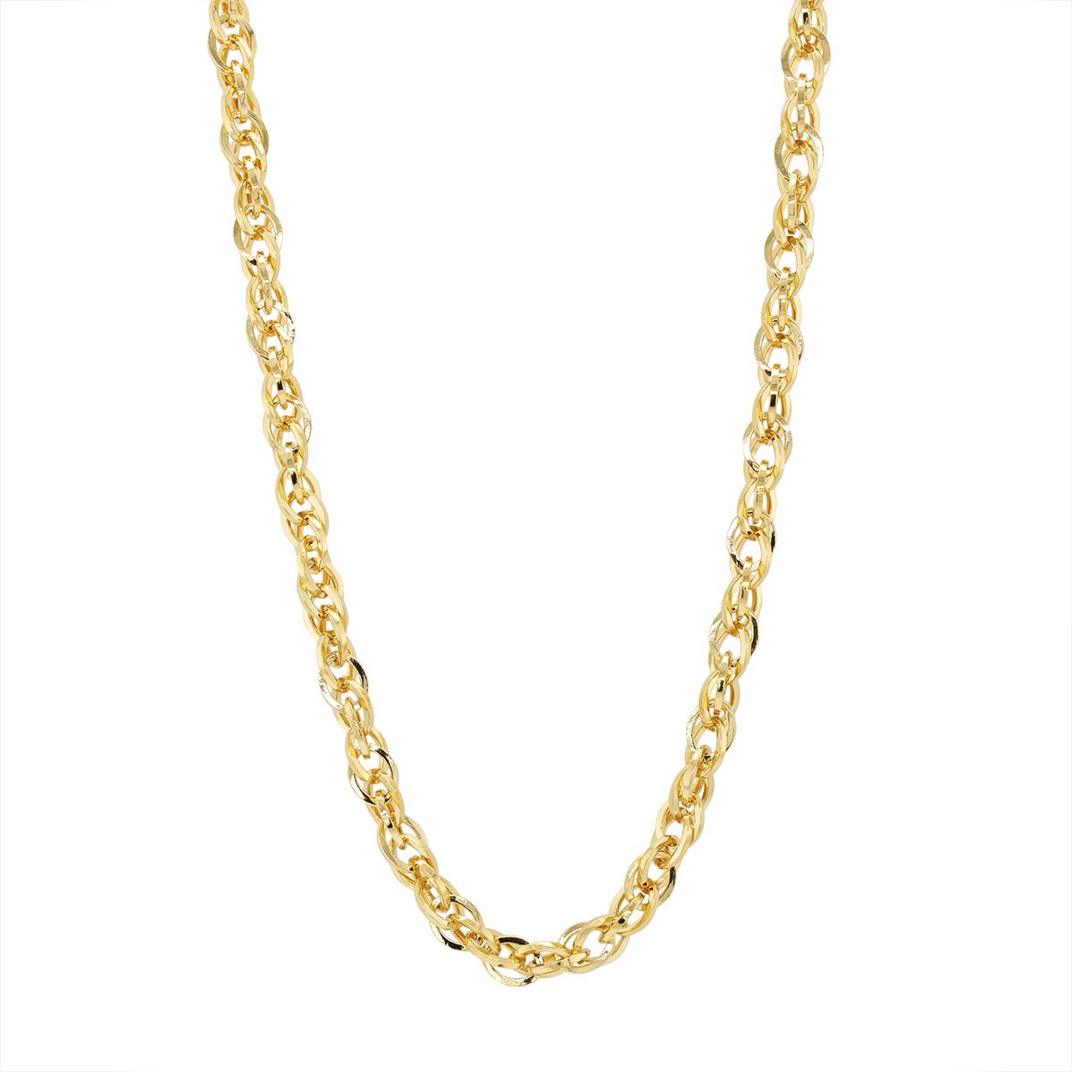 GOLD FILLED DOUBLE CABLE CHAIN NECKLACE, 5.2MM