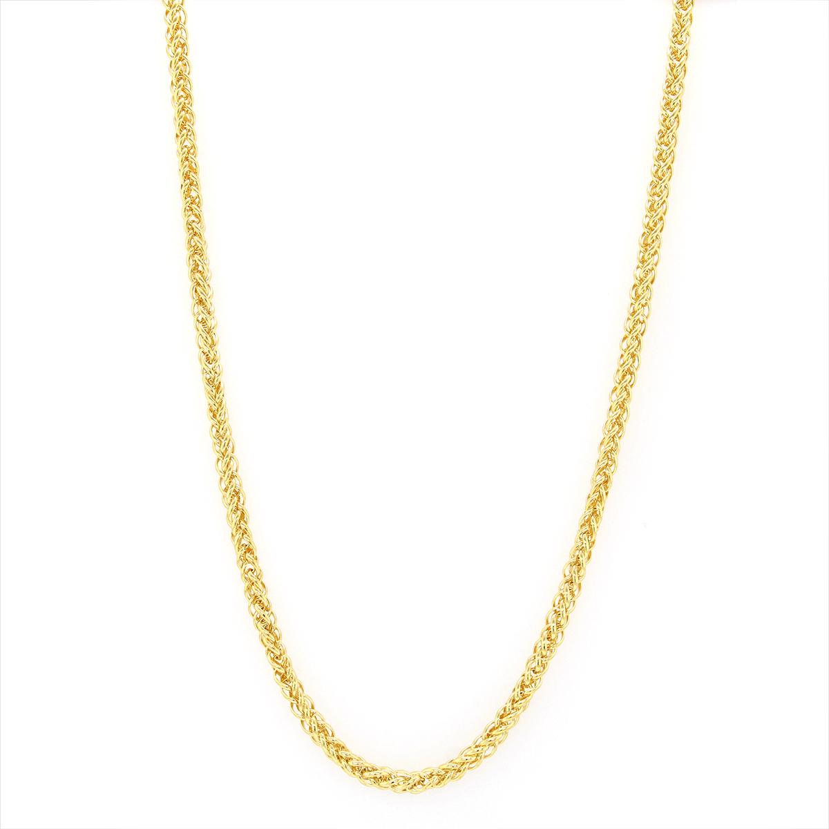 GOLD FILLED DOUBLE CABLE LINK NECKLACE, 2.45MM