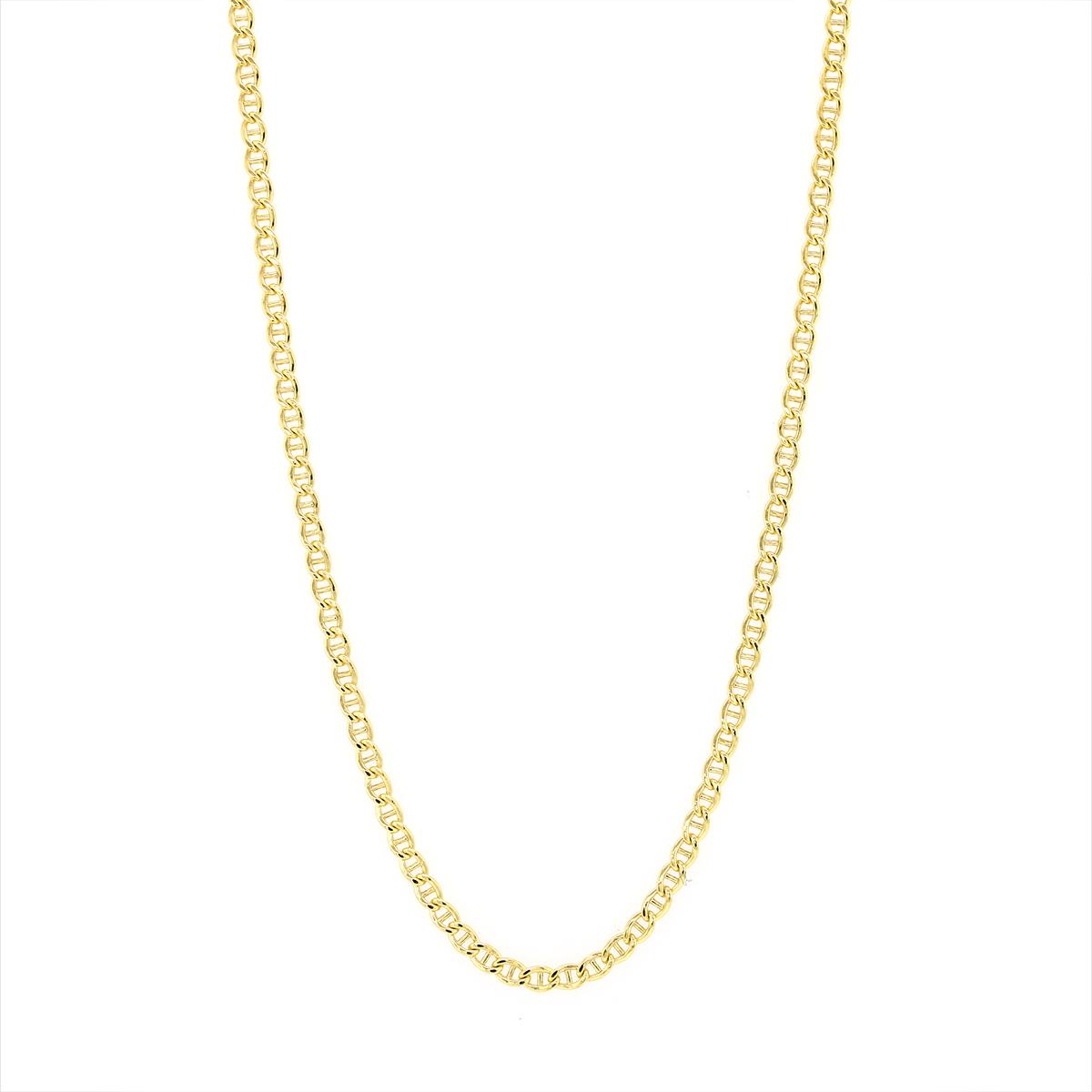 GOLD FILLED MARINER CHAIN NECKLACE, 2.55MM