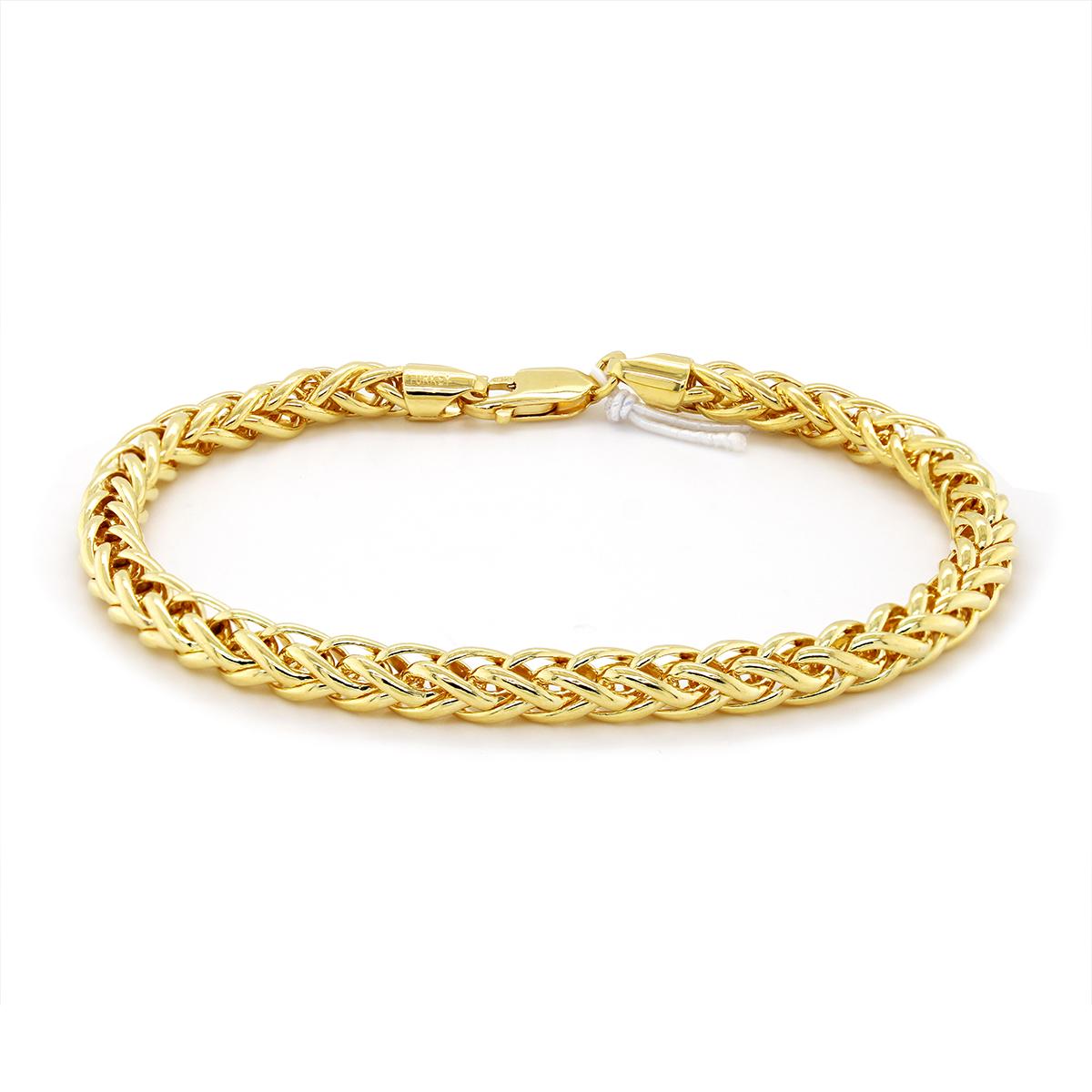 GOLD FILLED FRANCO CHAIN BRACELET, 6.1MM