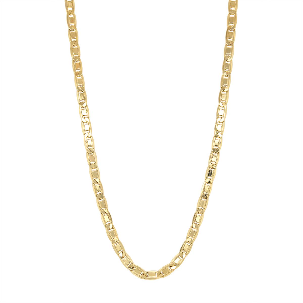 GOLD FILLED VALENTINO CHAIN NECKLACE, 3.2MM