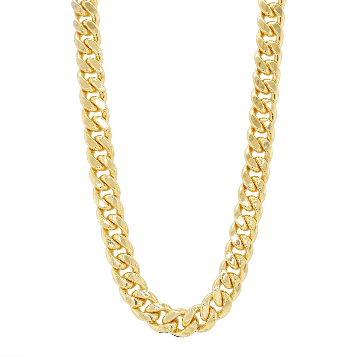 GOLD FILLED CUBAN LINK CHAIN, 8MM
