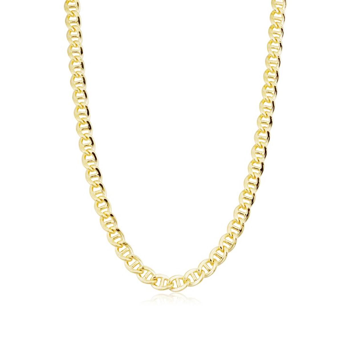 GOLD FILLED MARINER CHAIN NECKLACE, 7.4MM
