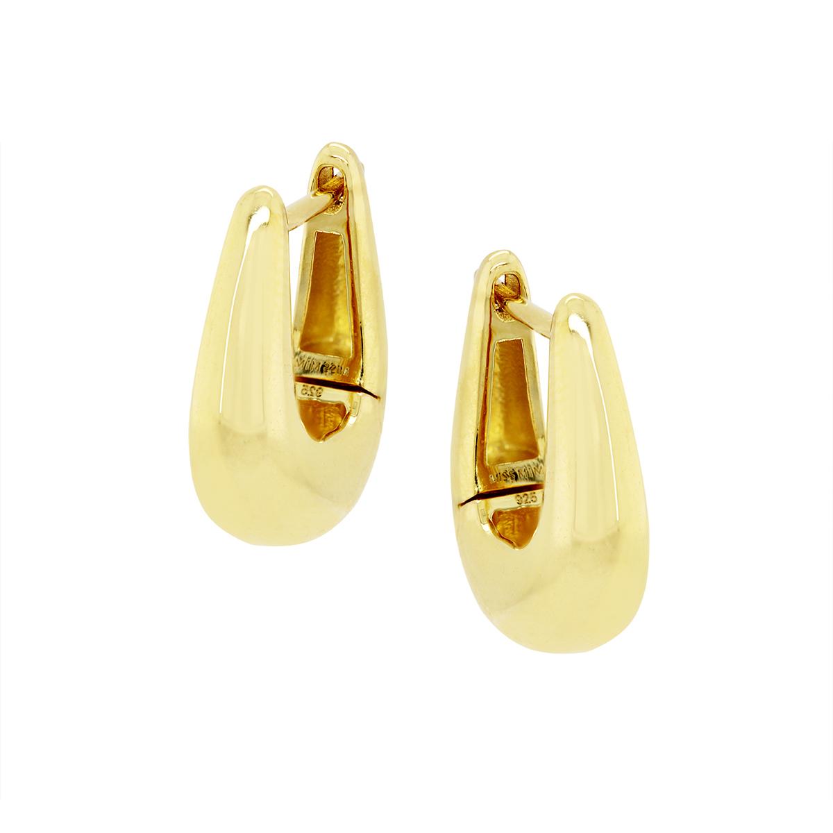 VERMEIL HUGGIE HOOP EARRINGS