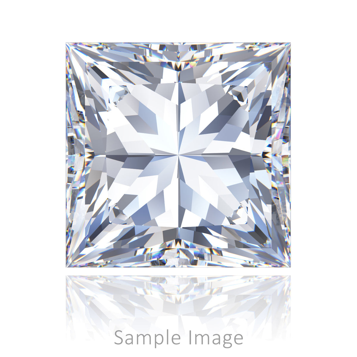 0.56 CT Loose Diamond - Princess (E-SI1)