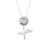 PETITE GOLD WATER LILY FLOWER PENDANT NECKLACE