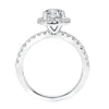 Artcarved CLASSIC halo engagement ring with diamond band