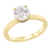 YELLOW GOLD ENGAGEMENT RING WITH HIDDEN HALO AND 1.53 CARAT LAB GROWN DIAMOND