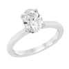 1.51 CARAT LAB GROWN OVAL DIAMOND ENGAGEMENT RING WITH HIDDEN HALO