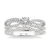 DIAMOND SWIRL BRIDAL SET .60 ct tw