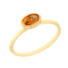YELLOW GOLD FASHION RING WITH OVAL CUT CITRINE CENTER