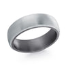 TANTALUM MEN&#39;S WEDDING BAND WITH BRUSHED FINISH