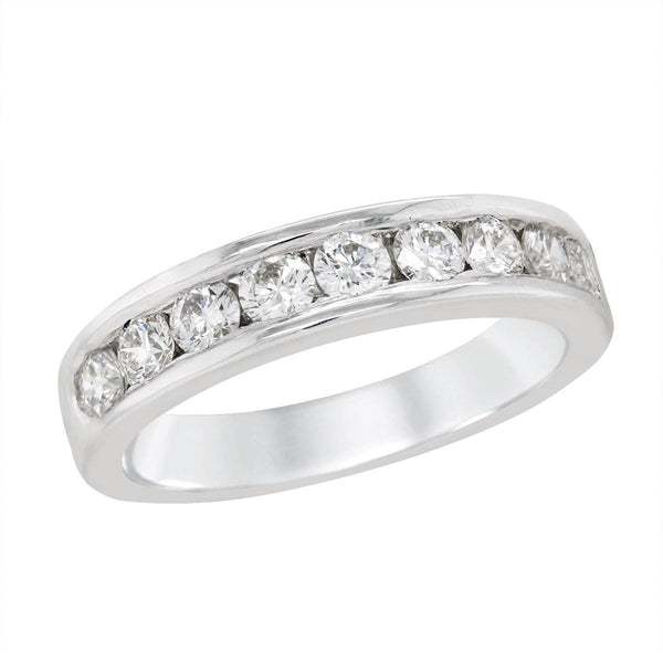 WHITE GOLD CHANNEL SET WEDDING BAND WITH DIAMONDS, 3/4 CT TW - Howard's ...