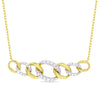 YELLOW GOLD PENDANT NECKLACE WITH DIAMONDS, .24 CT TW