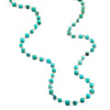 YELLOW-TONE STERLING SILVER NECKLACE WITH TURQUOISE GEMSTONES