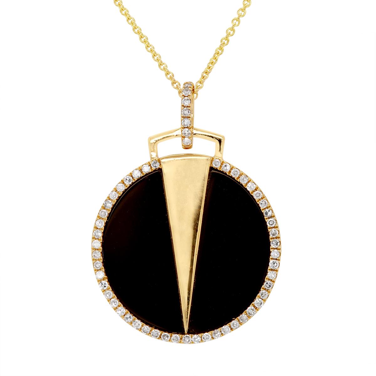 9ct White Gold Long Black Onyx Tassel Necklace - London Road Jewellery