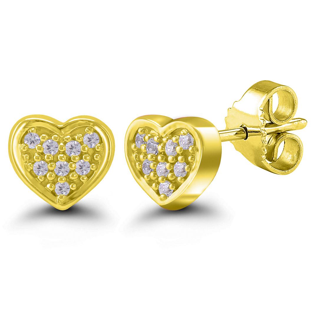 SOPHIE | Diamond Heart Studs – AURELIE GI