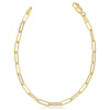 YELLOW GOLD PAPERCLIP BRACELET