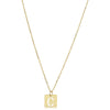 YELLOW GOLD INITIAL C NECKLACE