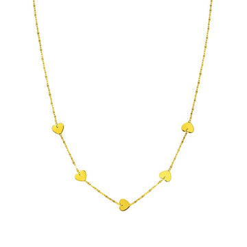 5 HEART NECKLACE