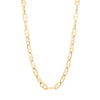 YELLOW GOLD MARINER STYLE NECKLACE, 22 INCHES