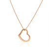 ROSE GOLD OPEN HEART STYLE PENDANT NECKLACE