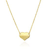 YELLOW GOLD HIGH POLISHED HEART SHAPED NECKLACE