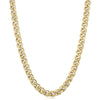 TWO-TONE GOLD DOUBLE OPEN LINK CHAIN NECKLACE