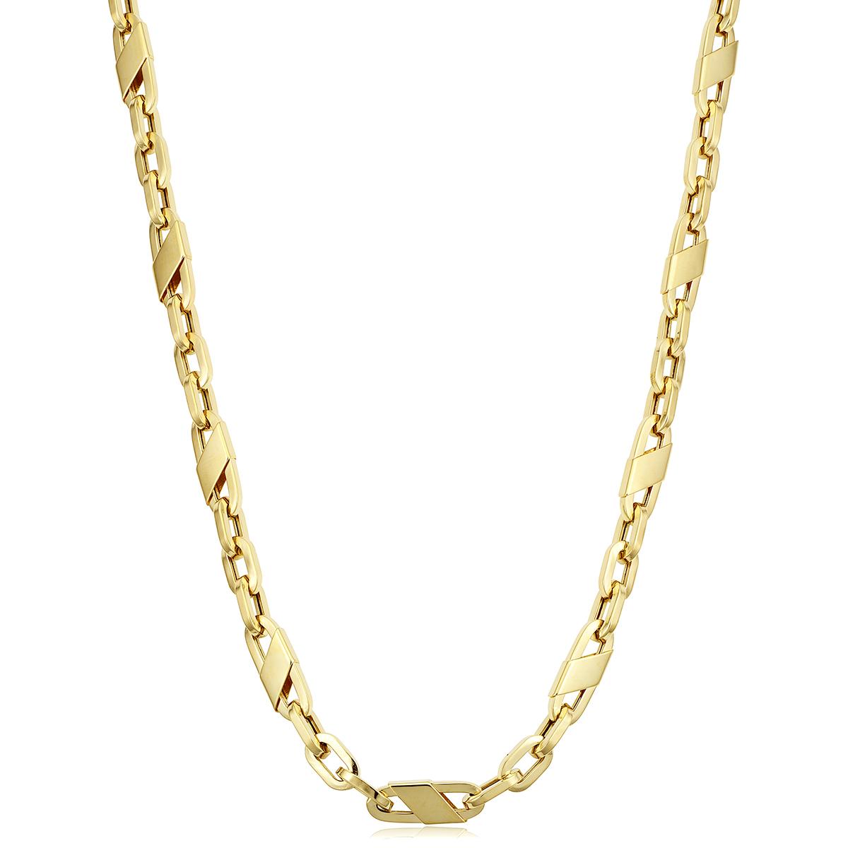 MODERN YELLOW GOLD FANCY MARINER LINK CHAIN - Howard's Jewelry Center