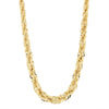 YELLOW GOLD NECKLACE WITH TWISTED MARQUISE LINKS