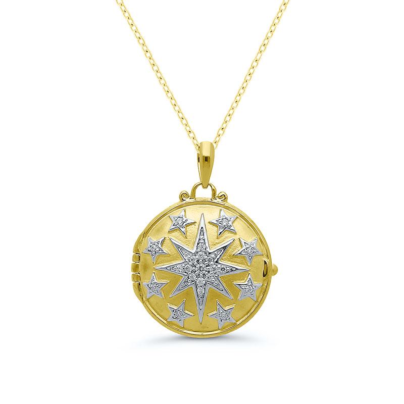 STAR THEME DIAMOND LOCKET