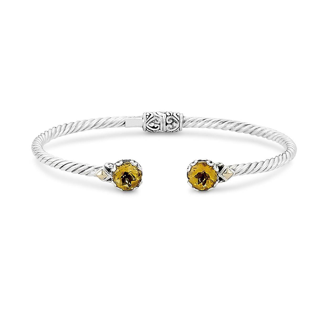 SAMUEL B. CITRINE HINGED BANGLE BRACELET