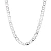 STERLING SILVER MARINER/GUCCI STYLE NECKLACE, 24 INCHES