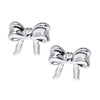 STERLING SILVER CHILDRENS BOW STUD EARRINGS
