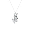 STERLING SILVER LILY OF VALLEY PENDANT NECKLACE