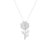 STERLING SILVER COSMOS PENDANT NECKLACE