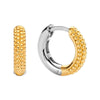 GOLD PLATED STERLING SILVER HOOP EARRINGS