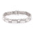 MEN'S WHITE GOLD BRACELET WITH 385 DIAMONDS, 1 5/8 CT TW